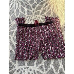 Pink and Black Floral Rene Rofe Pajama Pants